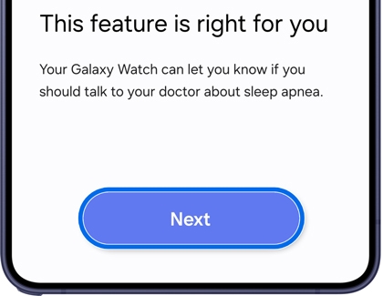 Results screen showing This feature is right for you with a Next button being selected.