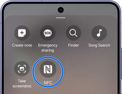 Control selection screen with NFC highlighted.