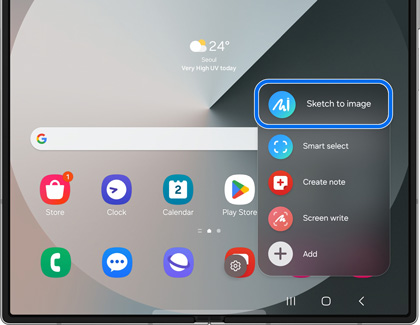 Sketch to image icon highlighted