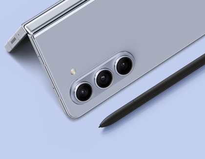 A Galaxy Z Fold5 next to a Galaxy Z Fold5 S Pen