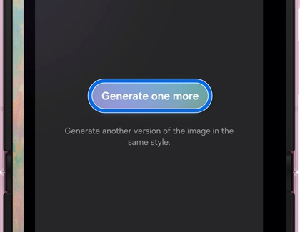 A dark screen showing a Generate one more button highlighted.