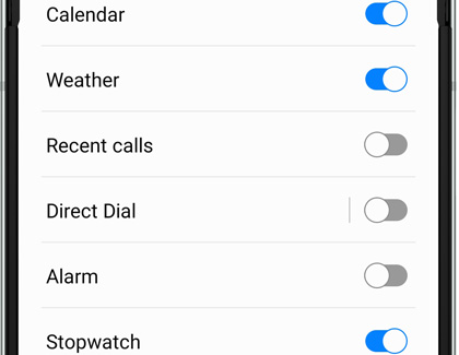 Galaxy Z Flip 5 Widget Settings Options