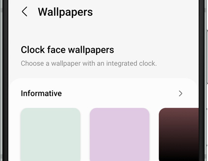 Wallpaper Setting screen on Galaxy Z Flip5