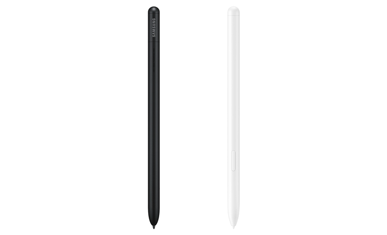 Black and Beige S Pens for the Galaxy Tab S10 FE shown side by side.