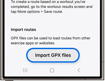 Import GPX files highlighted