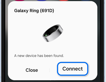 Connect highlighted in new device prompt