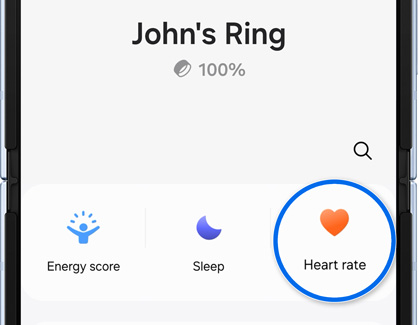 Heart rate highlighted