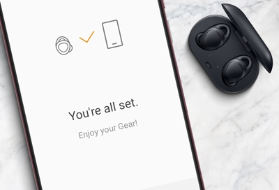 Connect your Gear IconX to a phone or tablet