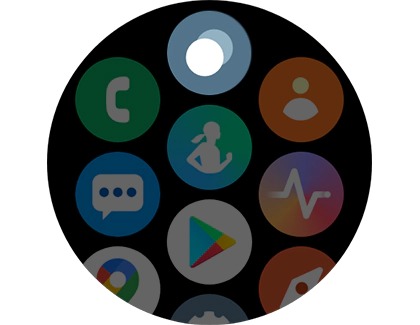 Recents icon highlighted on a Galaxy watch