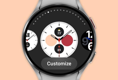 Different watch faces showing on Galaxy Watch4