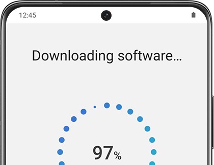 Downloading software screen