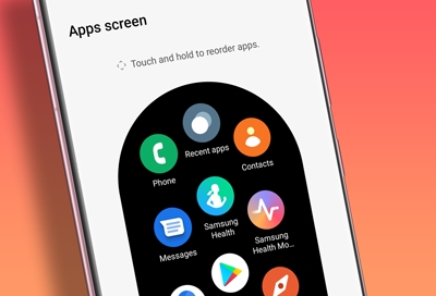 Apps screen on wearable app on Galaxy S22 Ultra