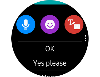 Send and receive messages on your Samsung smart watch
