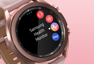 Samsung Health Monitor app on watch