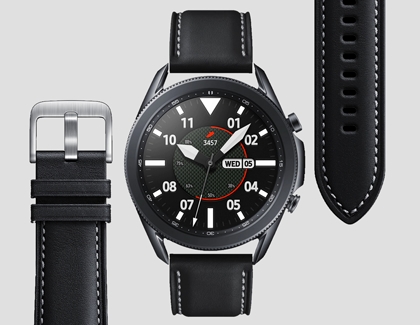 Leather Wrap Samsung Galaxy Watch Band 40 42 43 44 46 47mm 