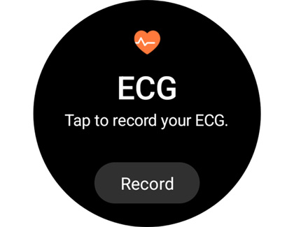 ECG Screen on the Galaxy Watch6