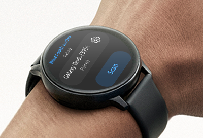 Galaxy Watch paired with Galaxy Buds