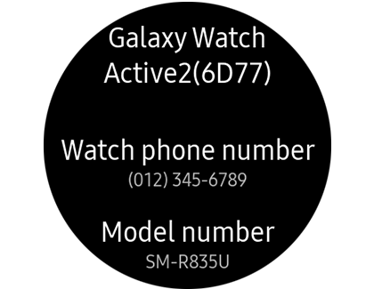 About device screen on Galaxy Watch Active2