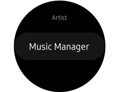 Music Manager option in the Music app