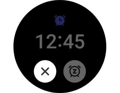 X icon highlighted on a Galaxy smart watch