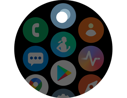 Recents icon highlighted on a Galaxy watch