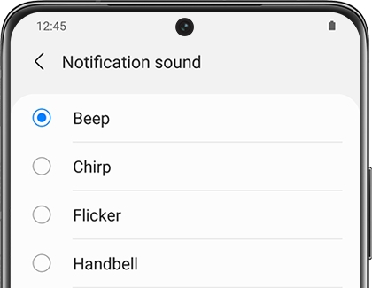 List of Notification sound in the Galaxy Wearable app