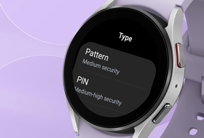 Security settings displayed on Galaxy Watch5