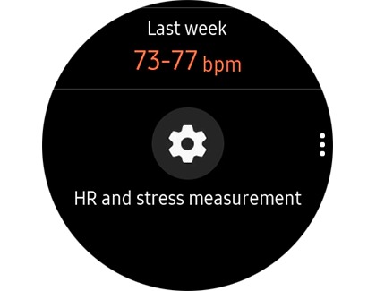 Auto HR settings on the Galaxy Watch 