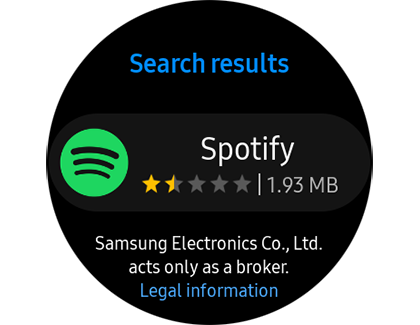 Install and use Spotify on your Samsung smart watch