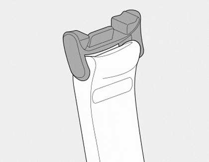 Rotating the Dynamic Lug on the band.