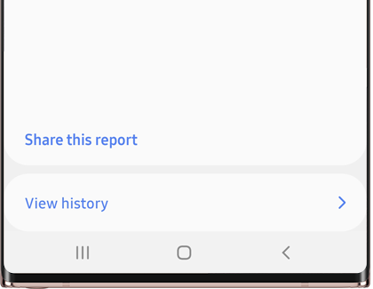 Share this report option on phone