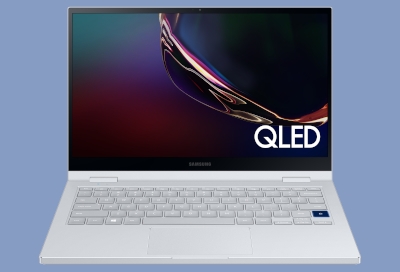 Front view: Galaxy Book Flex α 13.3 inch QLED