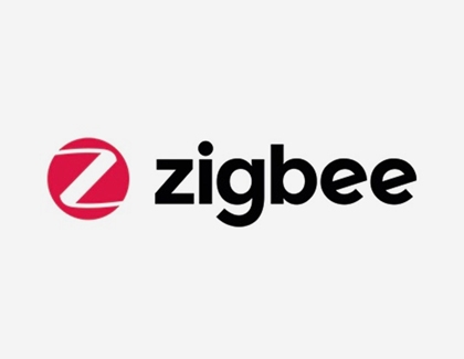 Zigbee logo displayed with a red circular icon featuring the letter Z.