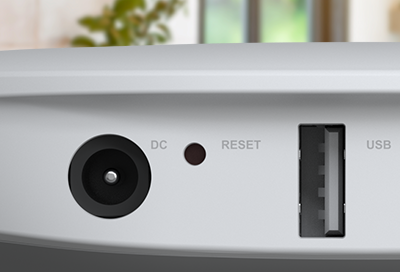 Reset button on the SmartThings hub