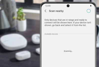 Scan for nearby bluetooth devices