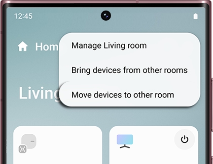 Move devices to other room highlighted in the SmartThings