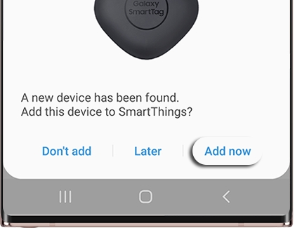 Add now highlighted in the SmartThings app