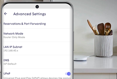 SmartThings Wifi advanced network settings