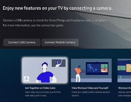 Get Together on Video Calls highlighted on a Samsung TV
