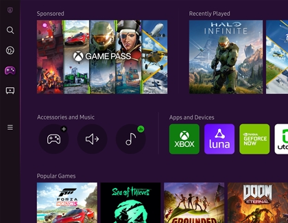 Controle Tv Samsung Com Gaming Hub, Xbox Game Pass E Geforce