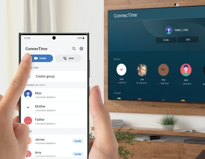 Invite your friends and family on the ConnecTime app 