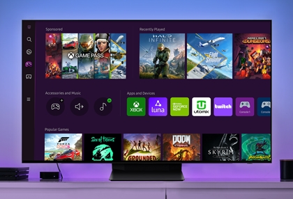 Gaming Hub on 2022 Samsung TV