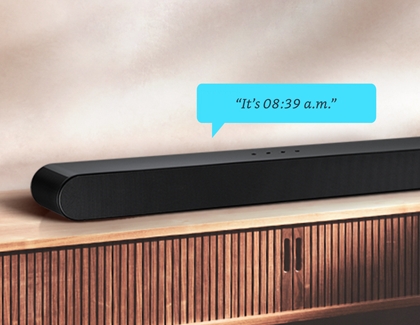 Alexa speaking from Samsung Soundbar