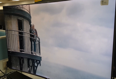 A 2016 Samsung TV with Amazon Prime Video playing in the incorrect aspect ratio