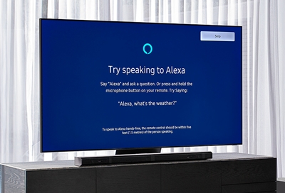 Alexa screen on 2020 Samsung TV