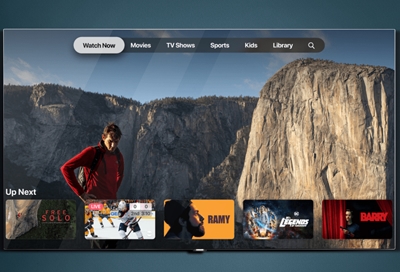Apple TV App displayed on Samsung TV