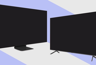 Two different Samsung TV models next to each other