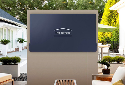 The Terrace Dust Cover on Samsung TV