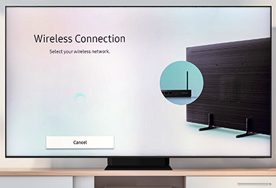 Samsung TV find or connect to my Wi-Fi