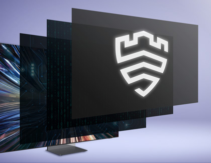 Samsung Knox logo displayed on a Samsung TV